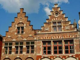 Mann Stadt im Belgien foto