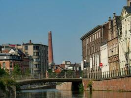 Mann Stadt im Belgien foto