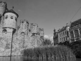 das Stadt von Mann im Belgien foto