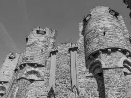 Mann Stadt im Belgien foto