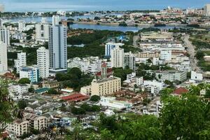 Horizont von das Cartagena de Indien foto