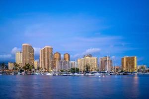 stadtbild von honolulu auf der insel oahu, hawaii, us foto