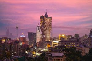 Stadtbild von Macau in China foto