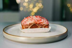 bunt Kekse. Weihnachten Kuchen Hintergrund foto