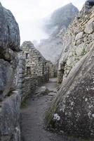 Machu Picchu ein peruanisches historisches Heiligtum im Jahr 1981 und ein Unesco-Weltkulturerbe im Jahr 1983 foto