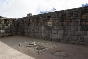 Machu Picchu ein peruanisches historisches Heiligtum im Jahr 1981 und ein Unesco-Weltkulturerbe im Jahr 1983 foto