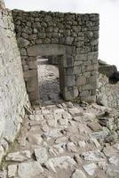 Machu Picchu ein peruanisches historisches Heiligtum im Jahr 1981 und ein Unesco-Weltkulturerbe im Jahr 1983 foto