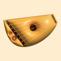 3d Musik- Instrument Vermögenswerte mit Licht Hintergrund foto