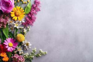 Hintergrund Hochzeit Rosa Valentinstag Knospe Strauß Natur Blumen- Blatt blühen Blume. generativ ai. foto