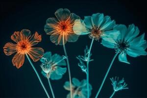 Frühling blühen blühen schön Natur Hintergrund Röntgen Blatt Nahansicht Blumen- Blume. generativ ai. foto