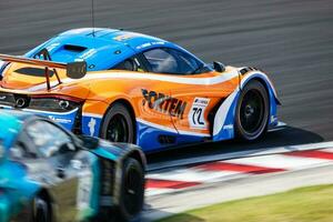 mclaren 720er Jahre GT3. Motorsport und Rennen. Sport Auto und Supersportwagen. Aktion Fotografie. foto