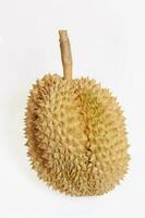 Durian monatelang, frisch Durian Obst mit isoliert Hintergrund foto