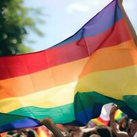 Regenbogen Flagge, lgbtq Hintergründe mit extra Kopieren Raum, lgbtq Konzept foto