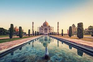 Taj Mahal am Morgen Agra Indien foto
