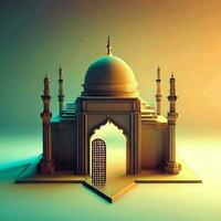 ai generieren Moschee Foto