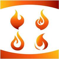 Flamme Feuer Logo bündeln foto