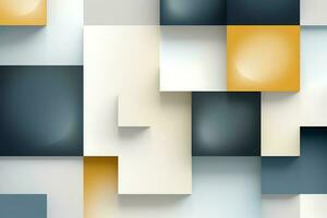 geometrisch Muster mit Quadrate, Kreise, Rechtecke, und Dreiecke. abstrakt Hintergrund ai generativ foto