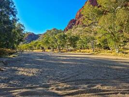 australisch Outback trocken Bach Bett foto