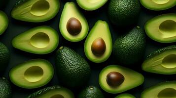 frisch Avocado Muster Hintergrund Textur. foto