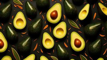 frisch Avocado Muster Hintergrund Textur. foto