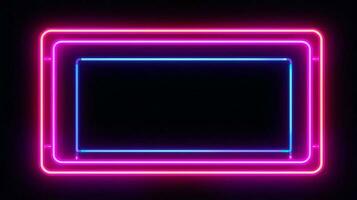 abstrakt Hintergrund mit Neon- glühend Linien. ai generiert foto