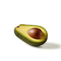 frisch Avocado isoliert auf Weiß Hintergrund. generativ ai foto