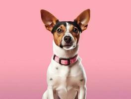 isoliert schön Haustier Porträt von Hund foto