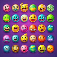 komisch Emoji Smiley ai generiert foto