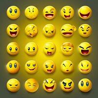Spaß Emoji Smiley ai generiert foto