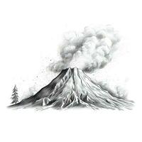 Magma Vulkan ai generiert foto