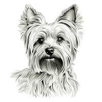 süß Yorkshire Terrier Hund ai generiert foto