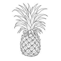 Blatt Ananas ai generiert foto