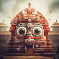 jagannath rath Yatra Feste Indien Illustration foto