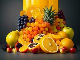köstlich gesund und nahrhaft Früchte fesselnd Bilder, generativ ai foto