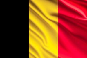 texturiert realistisch Belgier Flagge Hintergrund foto