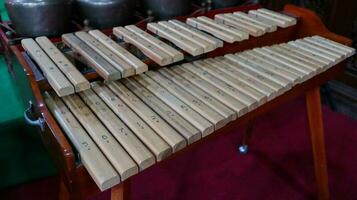 Kolintang oder Kulintang ist ein Musical Instrument foto