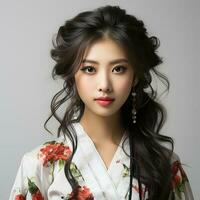 asiatisch Schönheit Frauen Modell- Foto