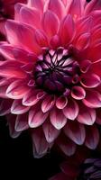 Dahlien Blume Makro Foto Hintergrund Hintergrund. ai generiert