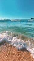 Ozean Wasser Strand Hintergrund. ai generiert foto