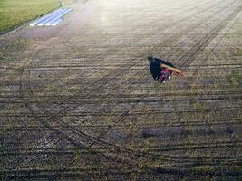 Traktor y Maquinaria Landwirtschaft , Sembrando, la Pampa, Argentinien foto