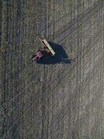 Direkte Aussaat, landwirtschaftlich Maschinen, im la Pampa, Patagonien, Argentinien foto