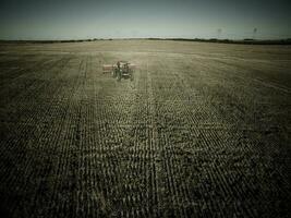 Direkte Aussaat, landwirtschaftlich Maschinen, im la Pampa, Patagonien, Argentinien foto