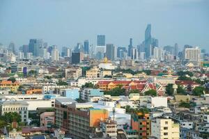 das Landschaft Aussicht von Bangkok Stadtbild das Hauptstadt Städte von Thailand. foto