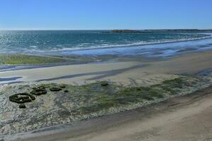 niedrig Tide Strand, Halbinsel Valdes, Patagonien, Argentinien foto