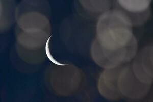 Mond im das Himmel, Patagonien, Argentinien foto