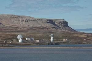 die stadt ny alesund in svalbard, norwegen foto