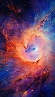detailliert Nahansicht glatt innere Galaxis, Superauflösung, Opal, irisierend Farbspiel foto