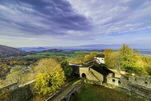 Aussicht von hukvaldy Schloss foto