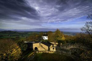 Aussicht von hukvaldy Schloss foto