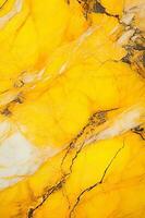 Gelb Marmor Textur Hintergrund. Gelb Marmor Fußboden und Mauer Fliese. natürlich Granit Stein. ai generiert foto